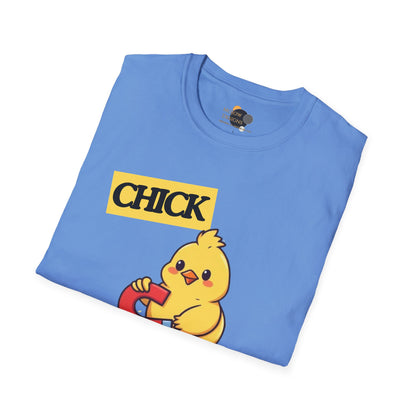 Chick Magnet T-Shirt, Cute Unisex Tee, Funny Gift for Kids or Adults, Spring and Easter Apparel, Softstyle Graphic Shirt
