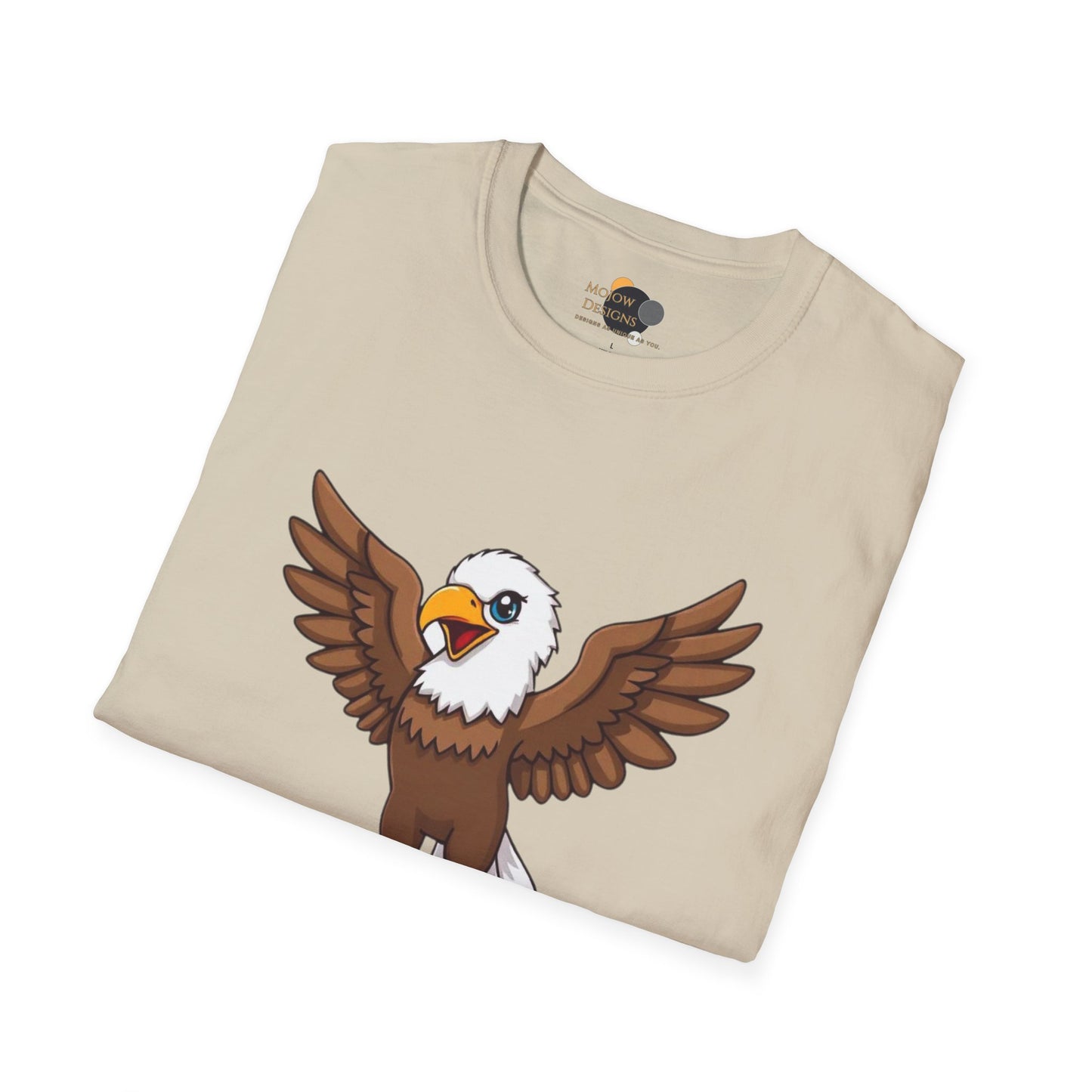 Unisex Softstyle T-Shirt, Just Winging It Tee, Casual Bird Graphic Shirt, Funny Gift for Bird Lovers, Inspirational Apparel