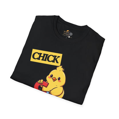 Chick Magnet T-Shirt, Cute Unisex Tee, Funny Gift for Kids or Adults, Spring and Easter Apparel, Softstyle Graphic Shirt