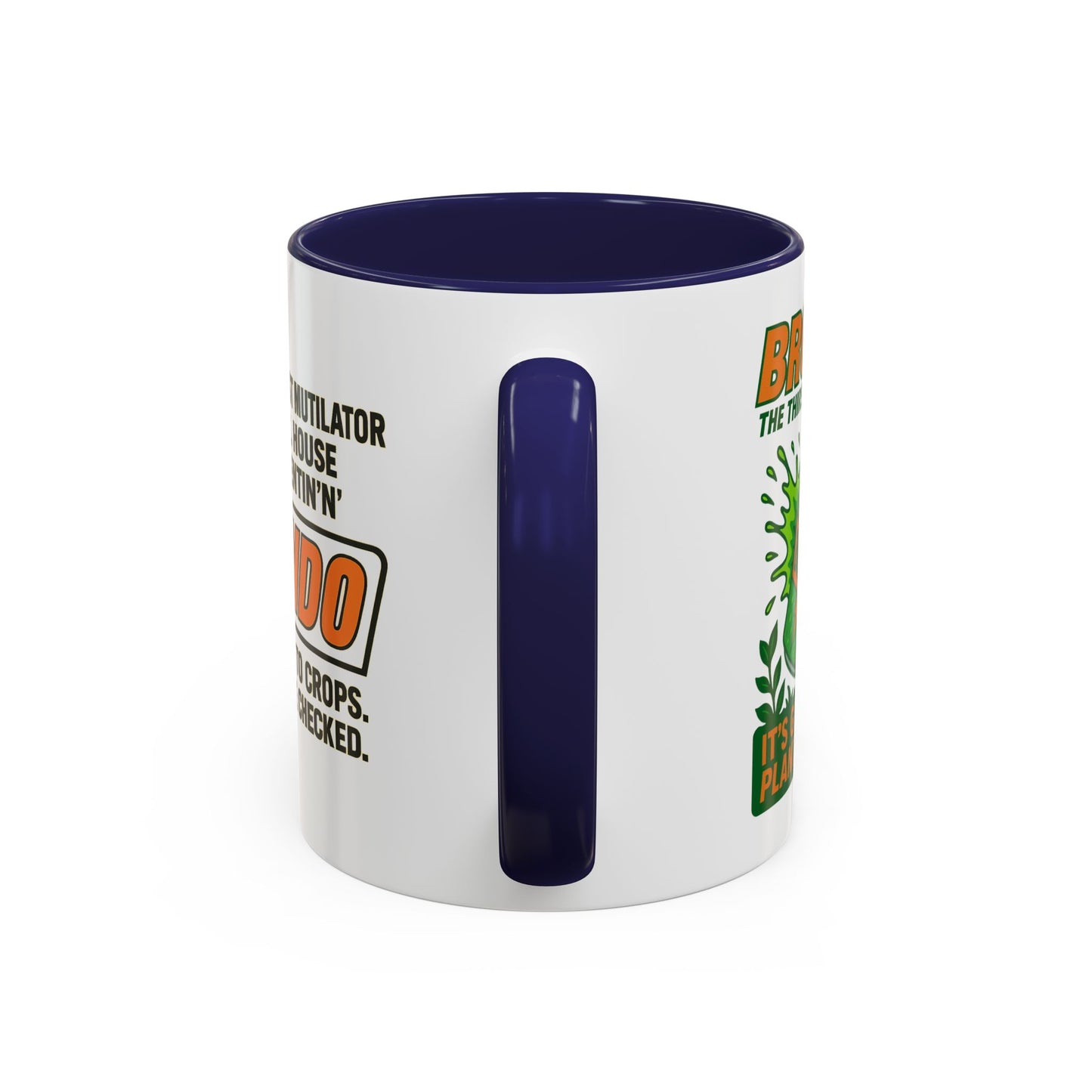 Brondo Accent Coffee Mug - Funny Gift for Coffee Lovers, Unique Office Mug, Gag Gift for Friends, Quirky Kitchenware, Novelty Drinkware