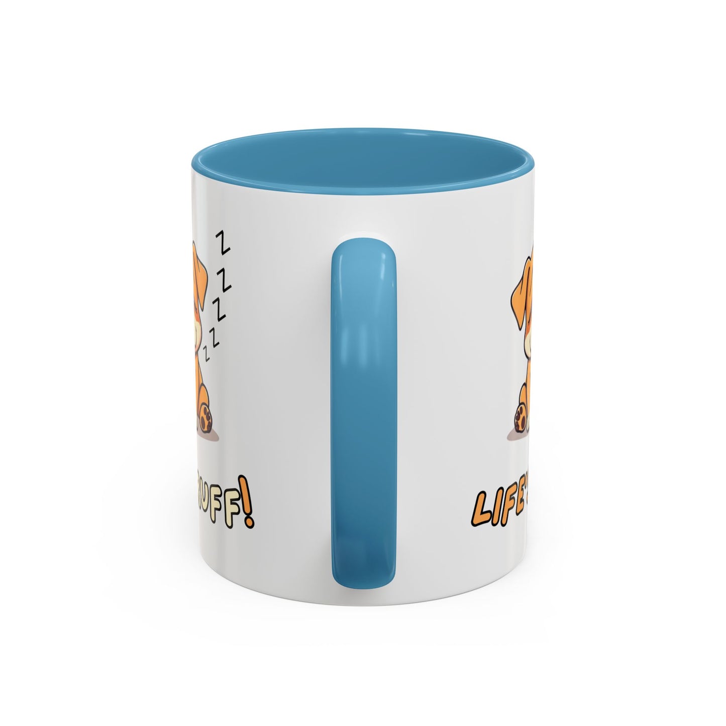 Dog Lover's Accent Coffee Mug | Cute Pet Gift | Perfect for Dog Owners | Life's Ruff Humor | Funny Coffee Cup | 11oz