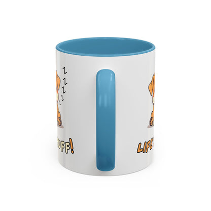 Dog Lover's Accent Coffee Mug | Cute Pet Gift | Perfect for Dog Owners | Life's Ruff Humor | Funny Coffee Cup | 11oz