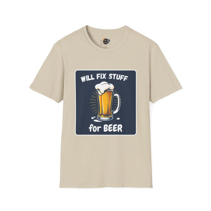 Funny Beer Fix Shirt | Unisex Softstyle Tee for Beer Lovers, Great Gift for Father's Day, Birthdays, Casual Wear, DIY Enthusiasts