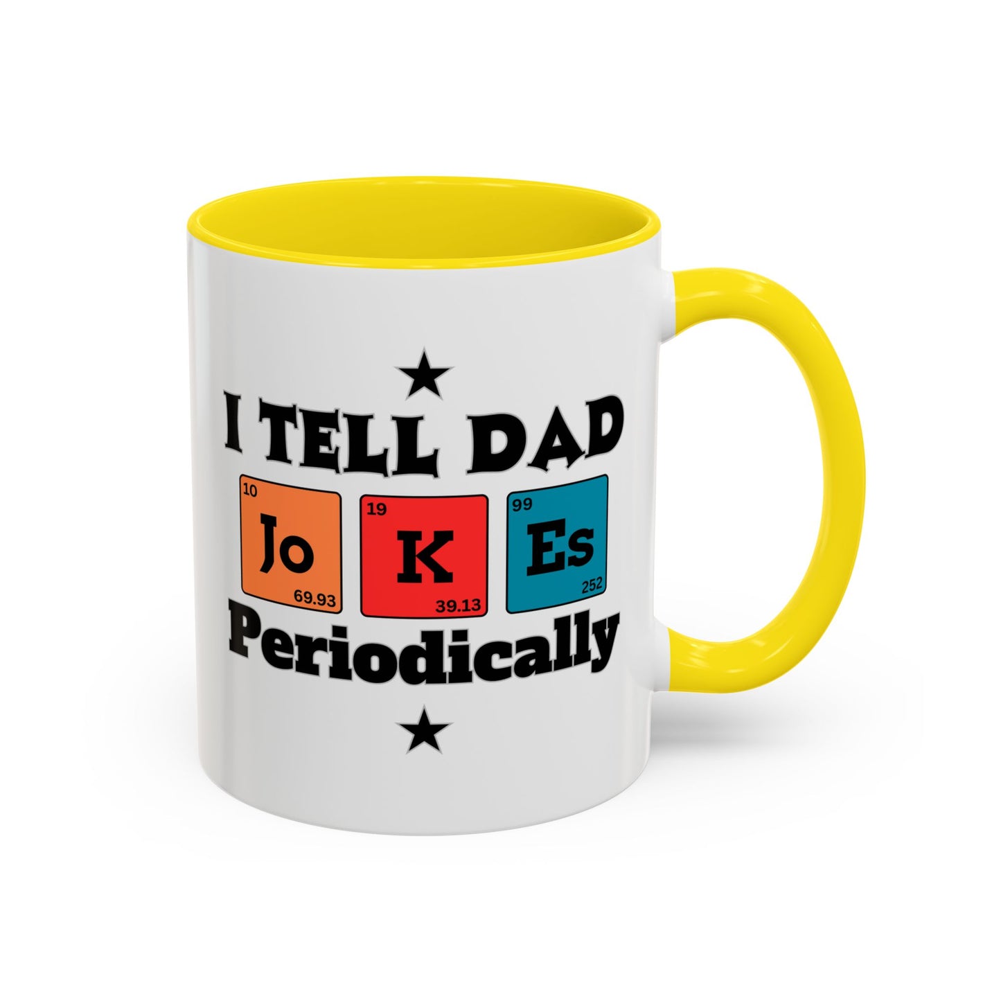 Funny Chemistry Dad Coffee Mug, Gift for Father's Day, Science Lover Mug, Dad Joke Mug, Periodic Table Design