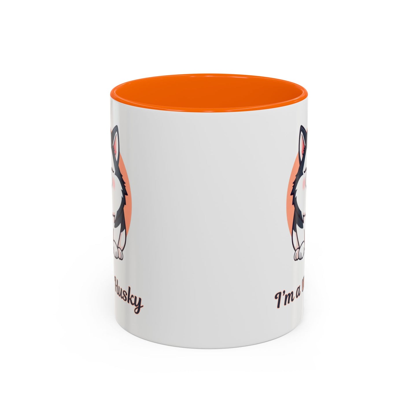 Cute Husky Accent Coffee Mug - Perfect Gift for Dog Lovers, Pet Owners, Birthdays, and Coffee Enthusiasts