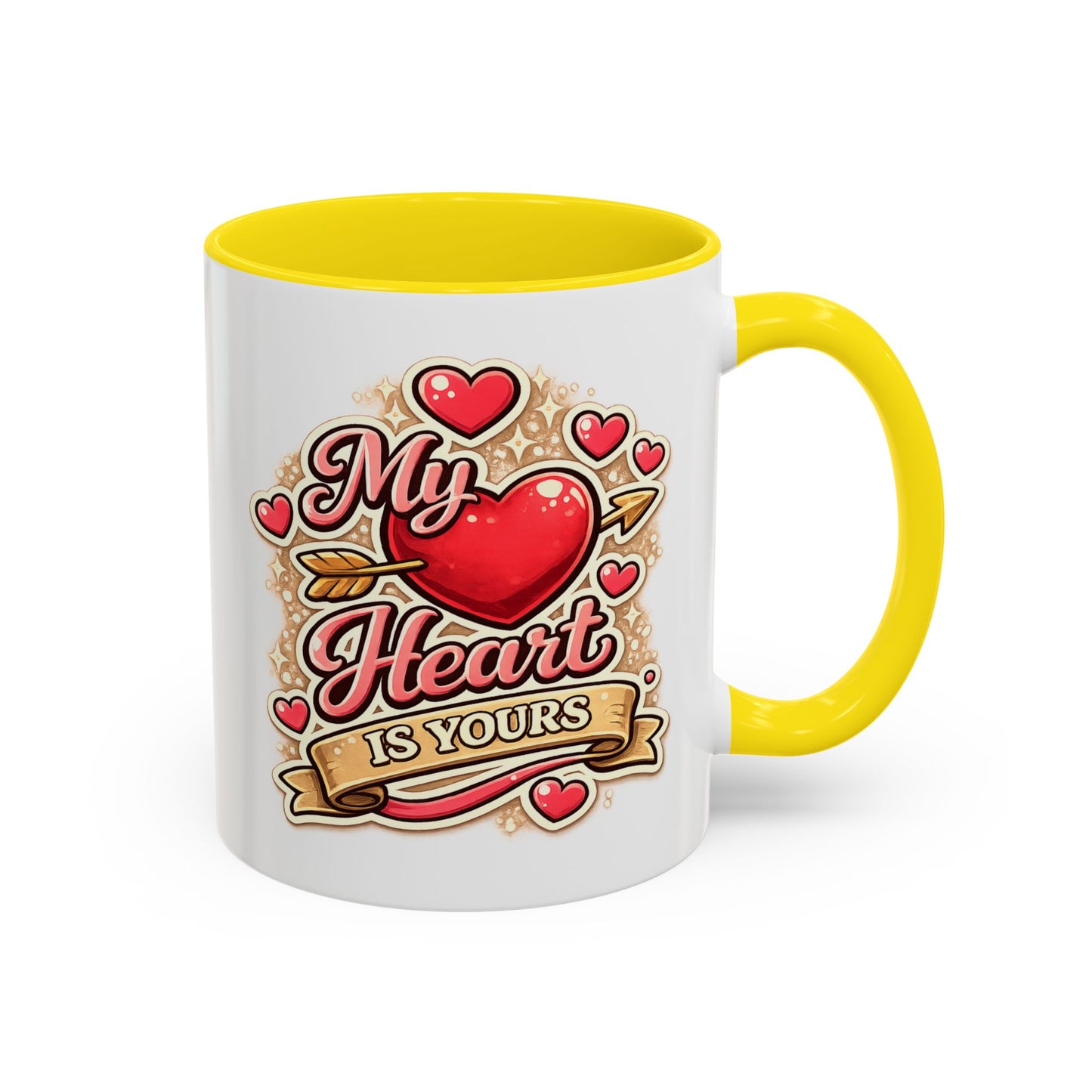 My Heart Is Yours Coffee Mug — Romantic Accent Mug for Valentine’s Day