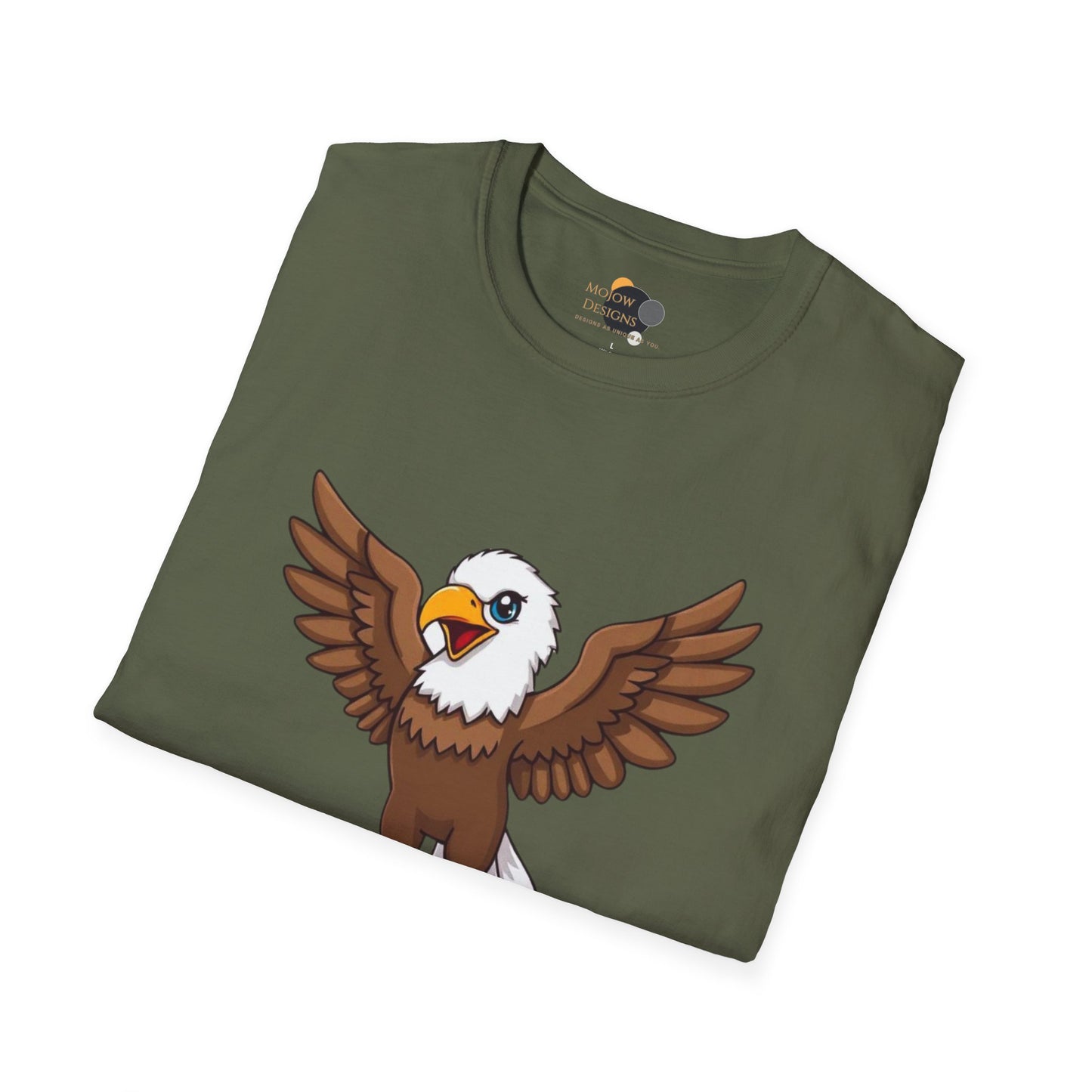 Unisex Softstyle T-Shirt, Just Winging It Tee, Casual Bird Graphic Shirt, Funny Gift for Bird Lovers, Inspirational Apparel