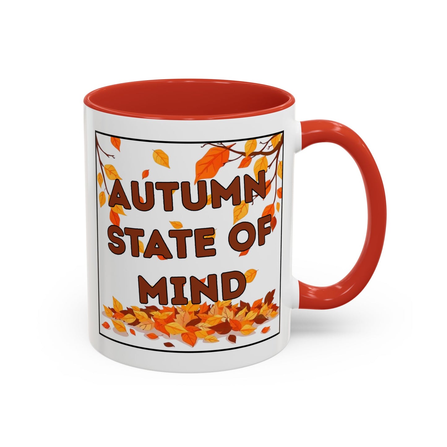 Autumn State of Mind Coffee Mug, Fall Decor Mug, Seasonal Gift, Cozy Beverage Mug, Halloween Coffee Cup, Pumpkin Spice Lover Gift