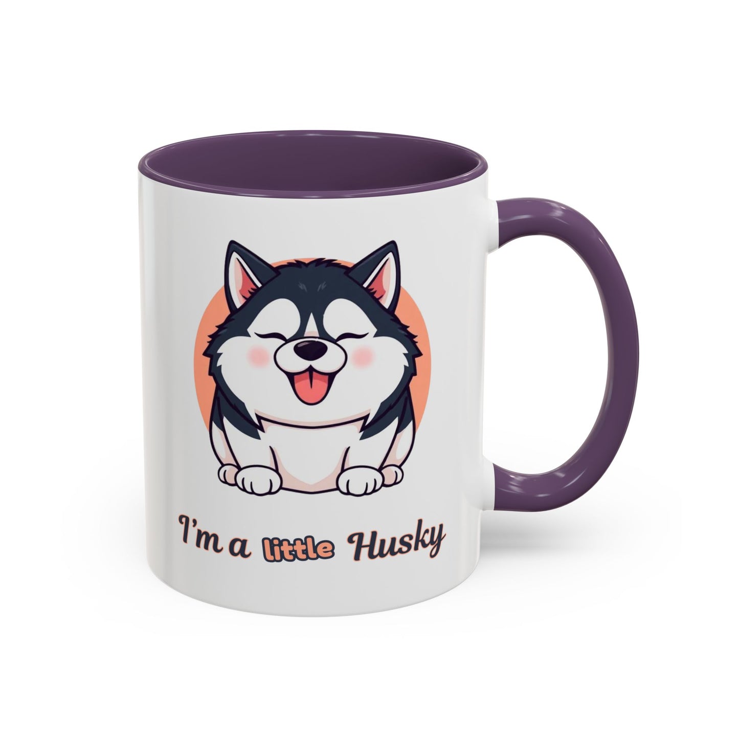 Cute Husky Accent Coffee Mug - Perfect Gift for Dog Lovers, Pet Owners, Birthdays, and Coffee Enthusiasts