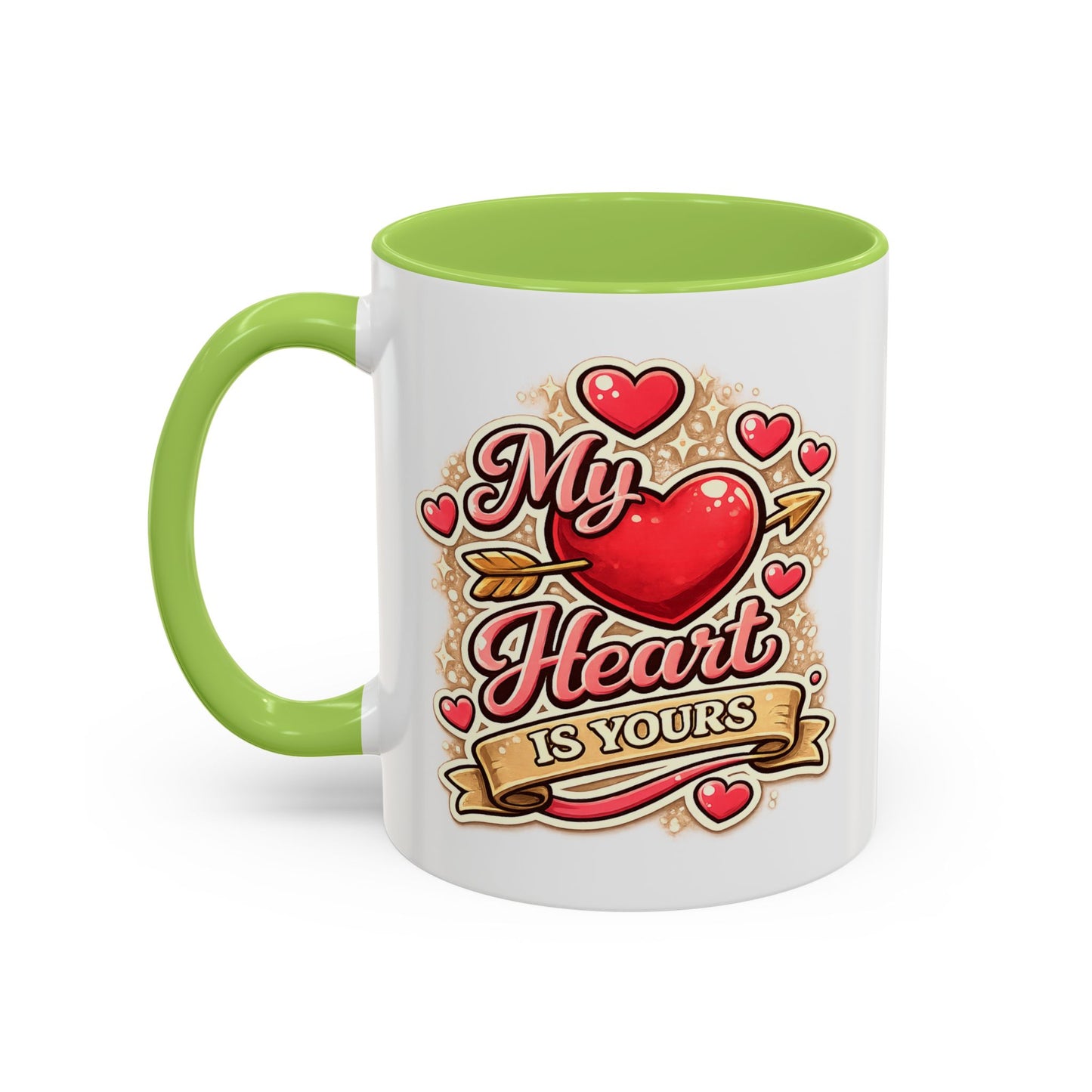 My Heart Is Yours Coffee Mug — Romantic Accent Mug for Valentine’s Day