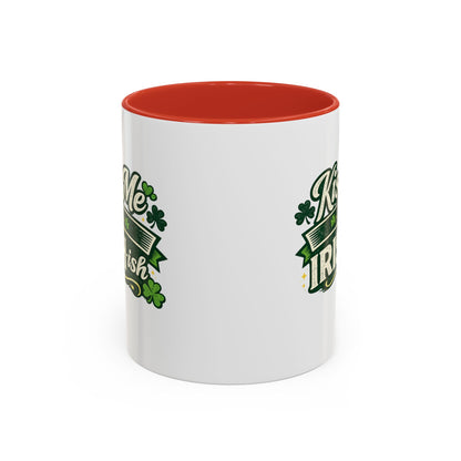 Kiss Me I’m Irish-ish Accent Coffee Mug — St. Patrick’s Day Shamrock Gift