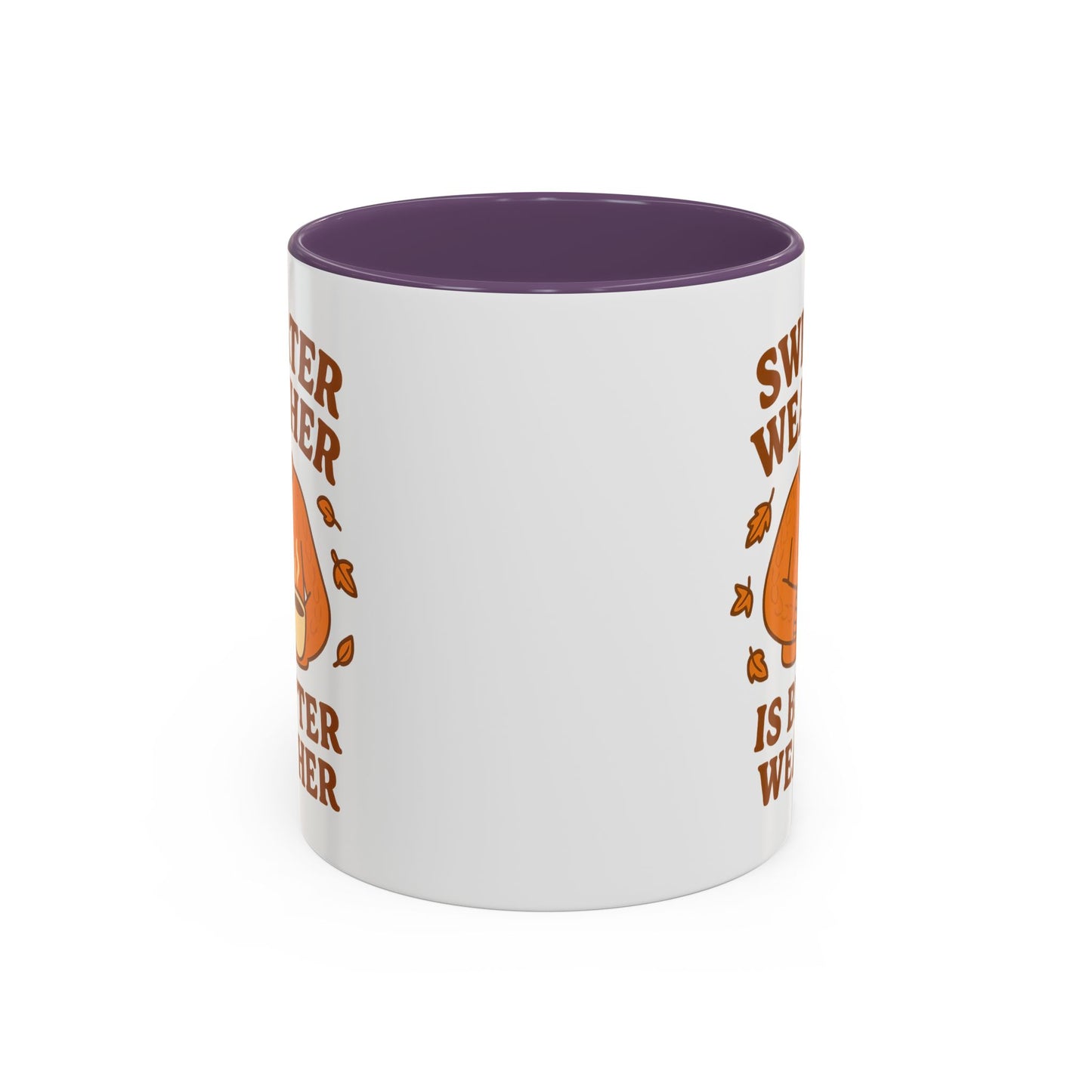 Cozy Fall Mug with Sweater Weather Design, Autumn Coffee Mug, Cute Gift for Pumpkin Spice Lovers, Hot Chocolate, Thanksgiving, Fall Decor