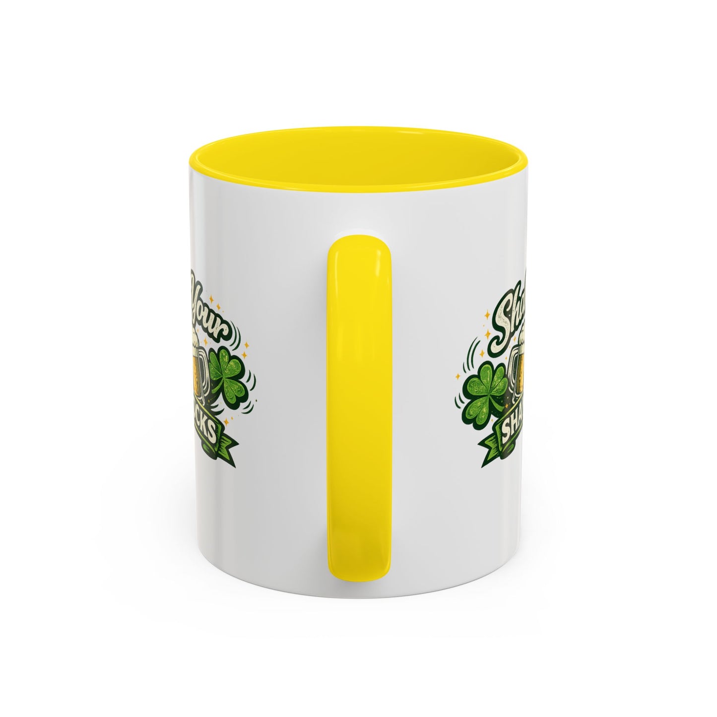 Shake Your Shamrocks Coffee Mug — St. Patrick's Day Beer & Shamrock Accent Mug