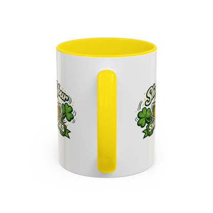 Shake Your Shamrocks Coffee Mug — St. Patrick's Day Beer & Shamrock Accent Mug