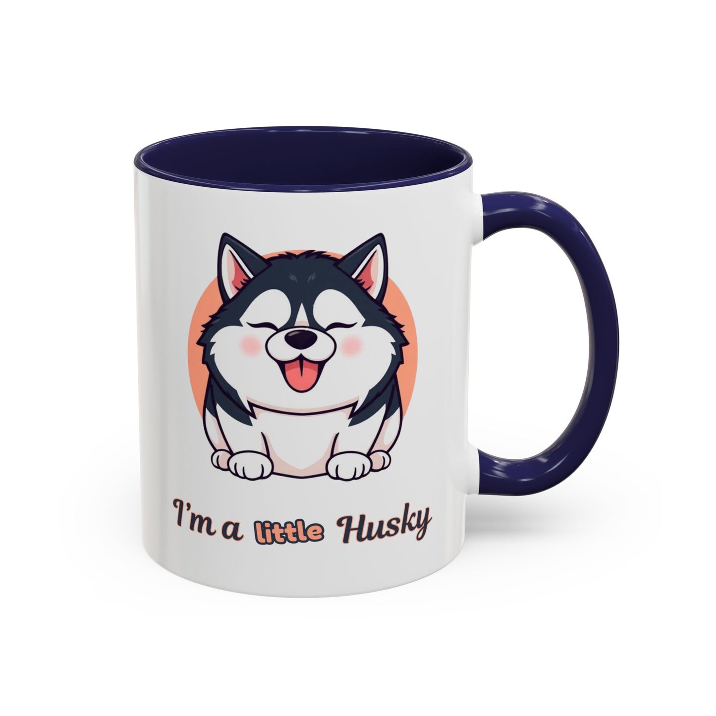 Cute Husky Accent Coffee Mug - Perfect Gift for Dog Lovers, Pet Owners, Birthdays, and Coffee Enthusiasts