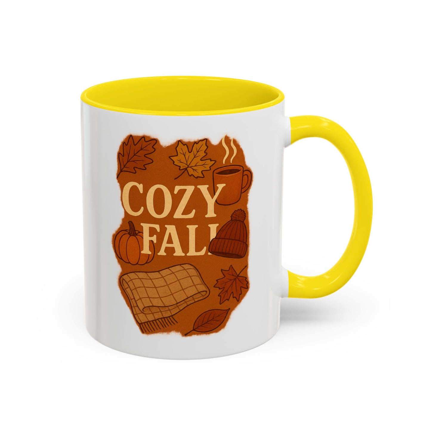 Cozy Fall Accent Coffee Mug | Seasonal Drinkware | Autumn Vibes | Perfect Gift for Fall | Home Decor | Coffee Lover's Companion
