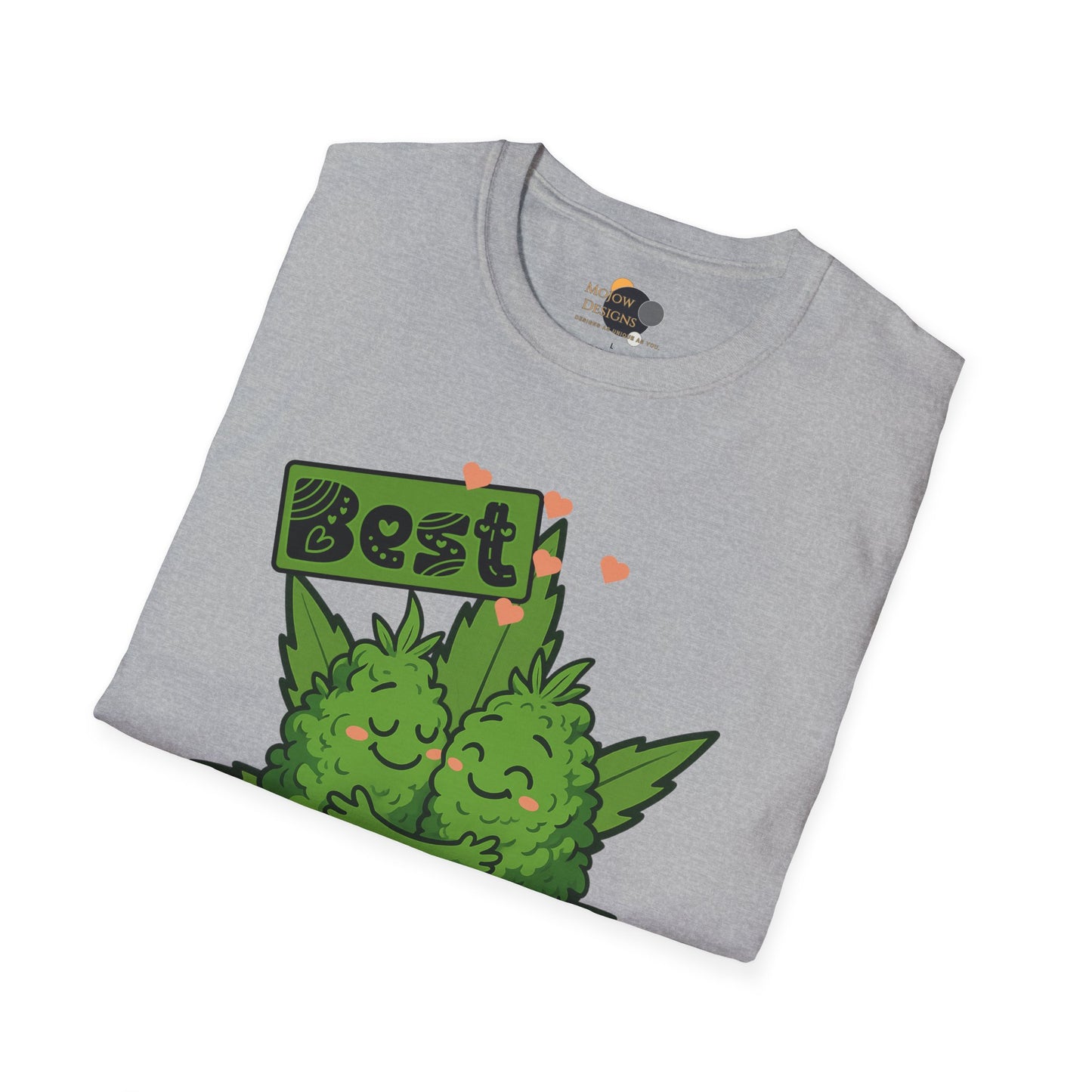Best Buds Unisex Softstyle T-Shirt, Funny Marijuana Tee, Gift for Stoner Friends, Cannabis Lovers Apparel, 420 Celebration Shirt