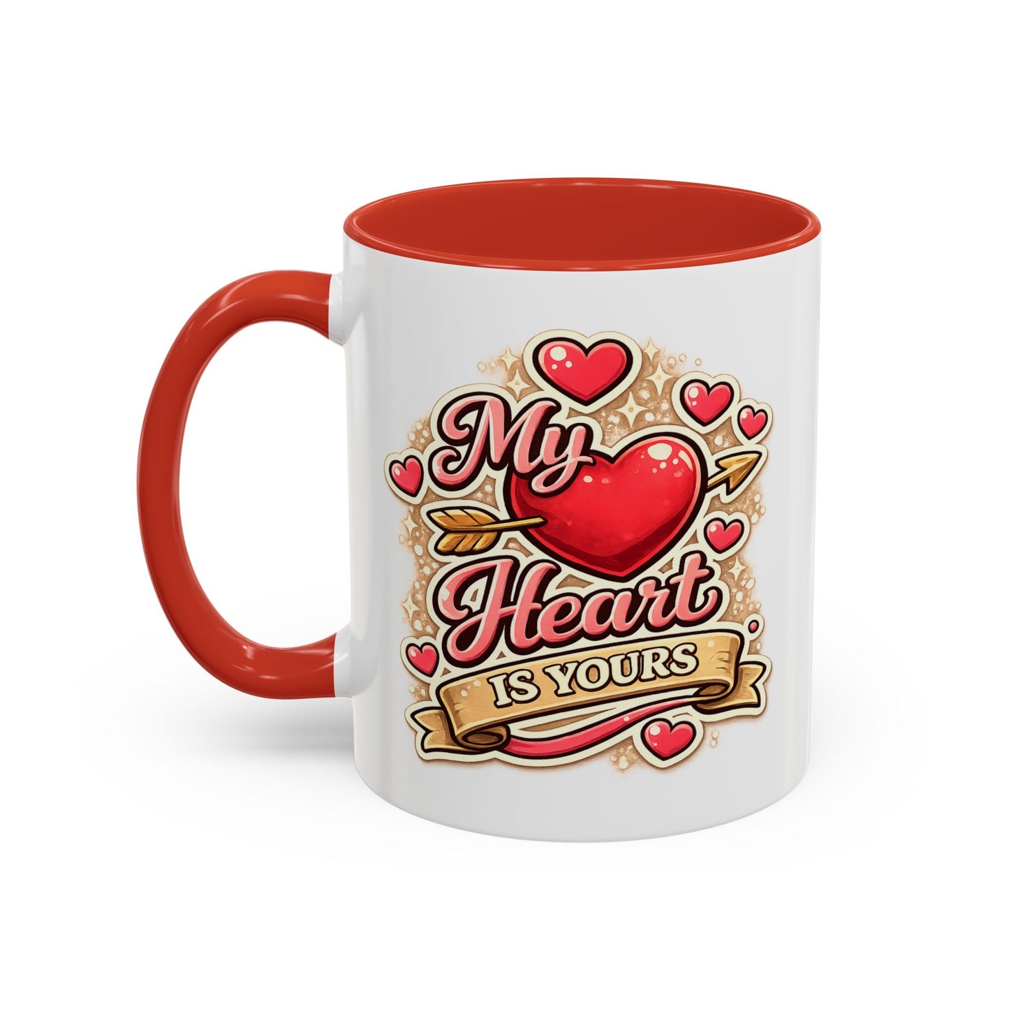 My Heart Is Yours Coffee Mug — Romantic Accent Mug for Valentine’s Day