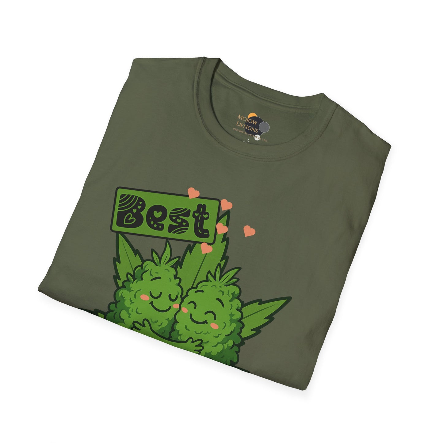 Best Buds Unisex Softstyle T-Shirt, Funny Marijuana Tee, Gift for Stoner Friends, Cannabis Lovers Apparel, 420 Celebration Shirt
