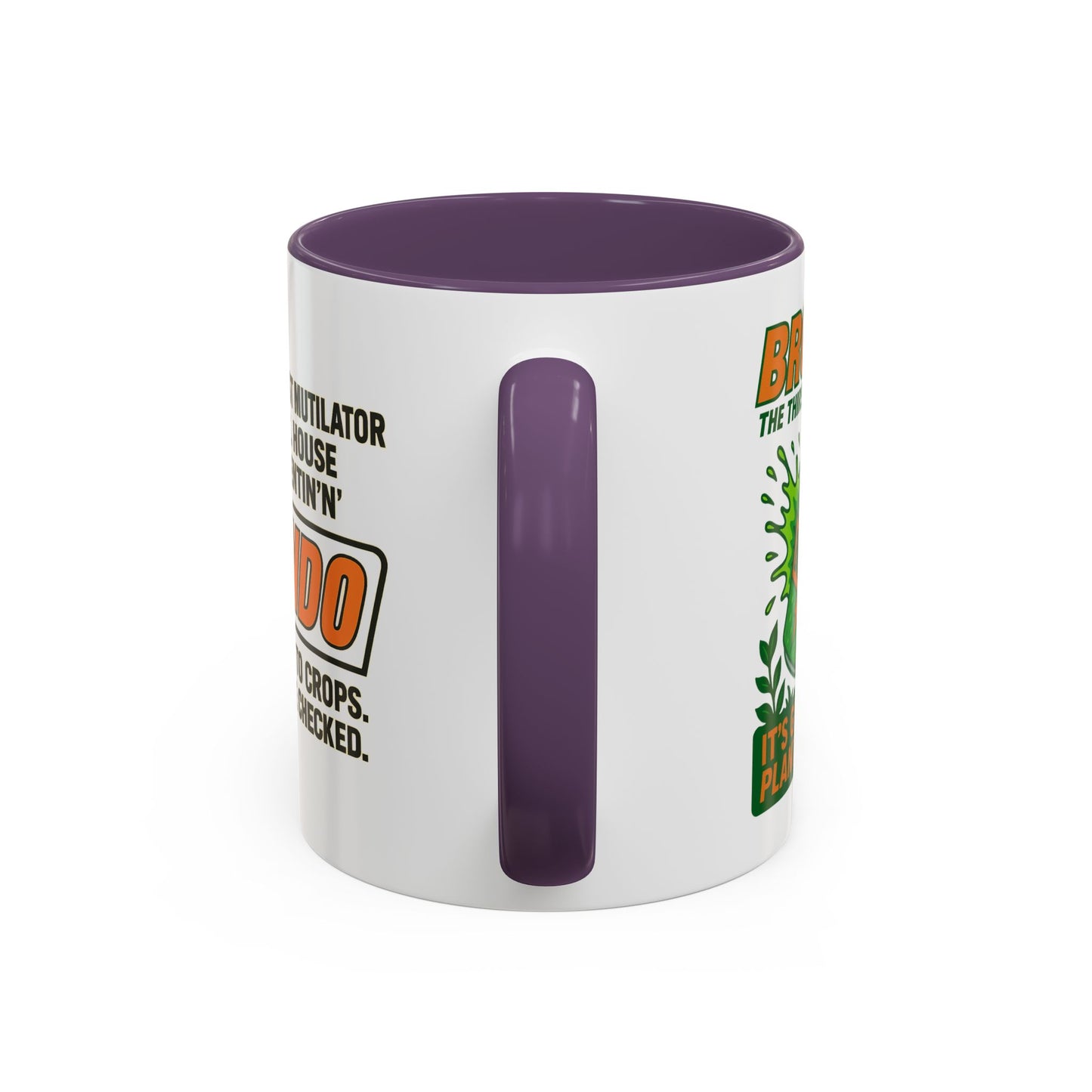 Brondo Accent Coffee Mug - Funny Gift for Coffee Lovers, Unique Office Mug, Gag Gift for Friends, Quirky Kitchenware, Novelty Drinkware