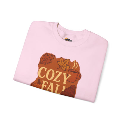 Cozy Fall Crewneck Sweatshirt, Autumn Apparel, Unisex Sweatshirt, Fall Fashion, Thanksgiving Gift, Cozy Sweater