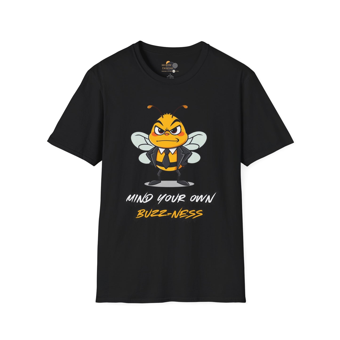 Funny Bee Graphic Tee, Mind Your Own Buzz-ness Shirt, Unisex Casual T-Shirt for Gift, Humor Apparel, Summer Wear, Spring Time