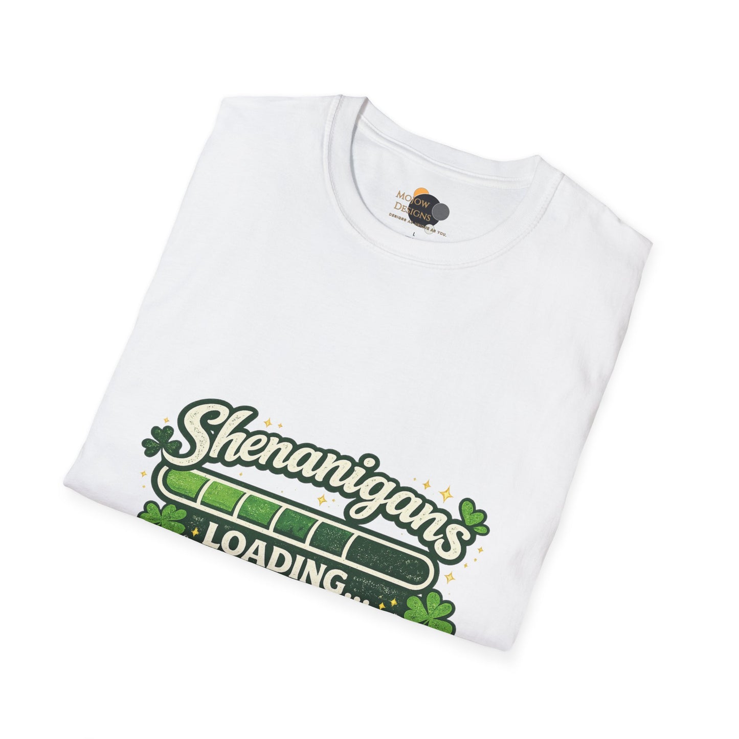 Shenanigans Loading Shamrock T-Shirt — Funny St. Patrick’s Day Tee