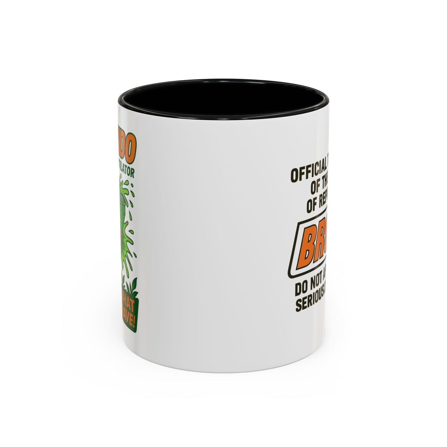Brondo Accent Coffee Mug - Funny Gift for Coffee Lovers, Unique Office Mug, Gag Gift for Friends, Quirky Kitchenware, Novelty Drinkware