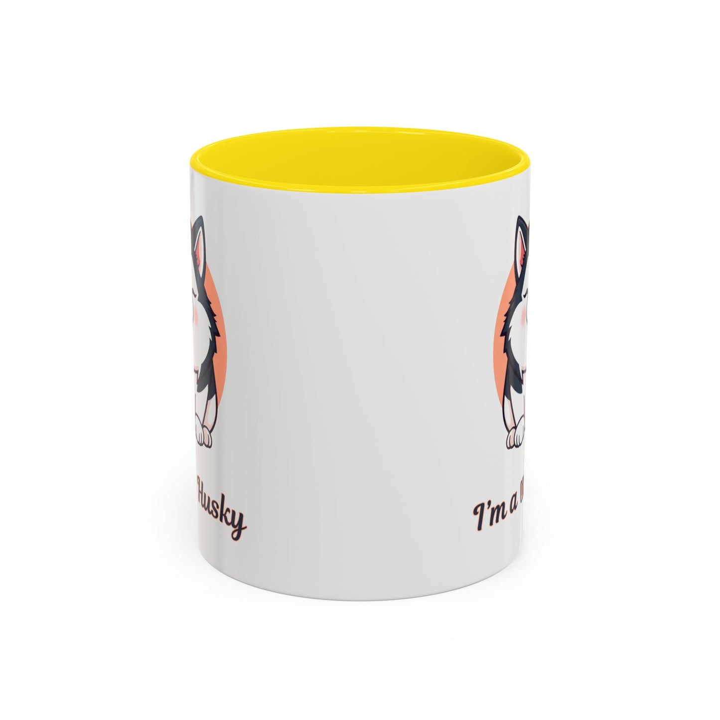 Cute Husky Accent Coffee Mug - Perfect Gift for Dog Lovers, Pet Owners, Birthdays, and Coffee Enthusiasts