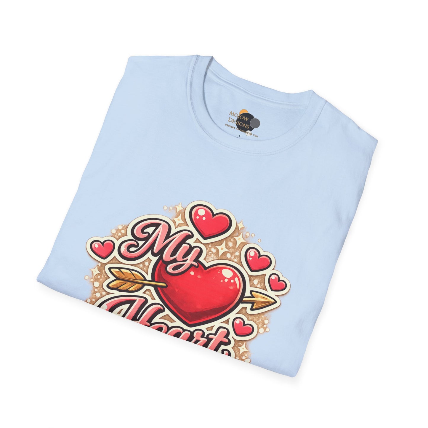My Heart Is Yours T-Shirt — Valentine's Heart Graphic Tee