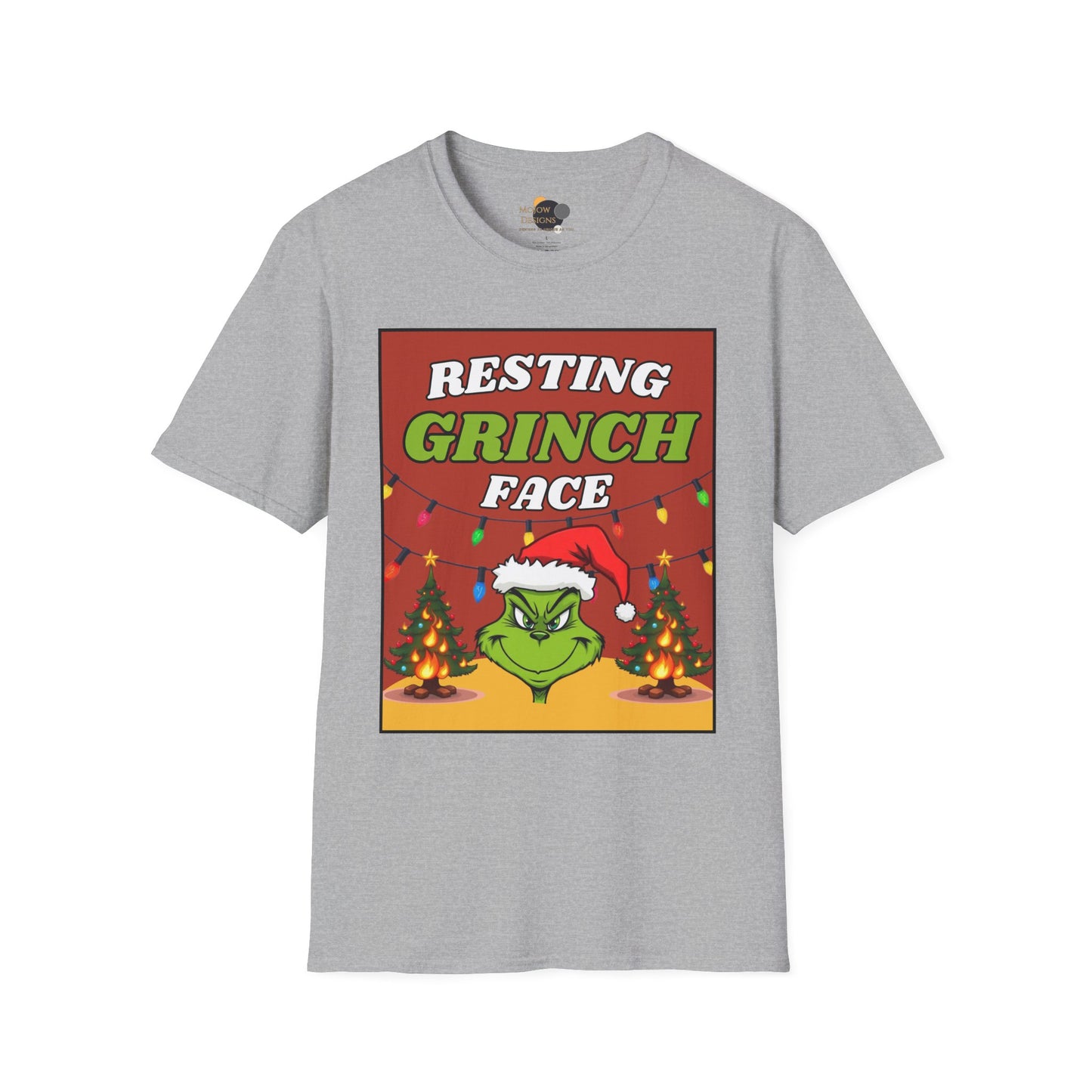 Grinch 'Resting Grinch Face' Christmas T‑Shirt