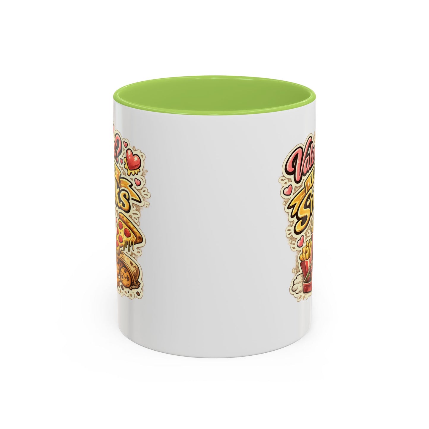 Valentine? I Prefer Snacks Coffee Mug — Funny Food Lover Gift