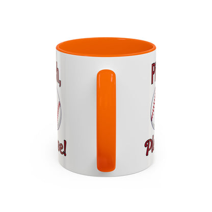 Baseball-Themed Coffee Mug, Pitch Please! Mug, Sporty Gift for Baseball Fans, Fun Drinks for Game Day, Unique Coffee Cup