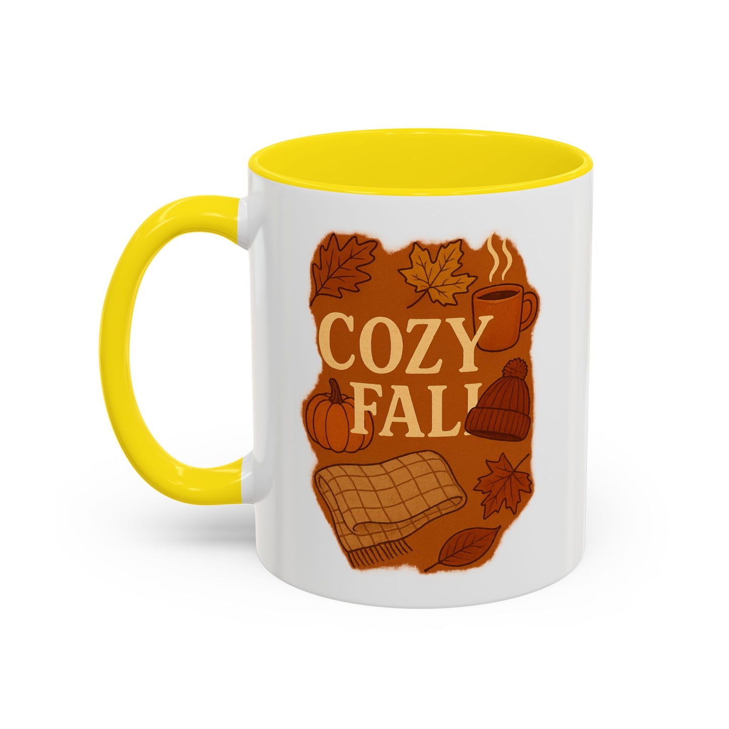 Cozy Fall Accent Coffee Mug | Seasonal Drinkware | Autumn Vibes | Perfect Gift for Fall | Home Decor | Coffee Lover's Companion