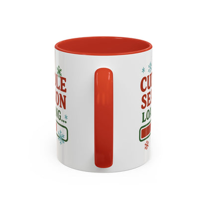 Cuddle Season Loading Coffee Mug — Holiday Hot Cocoa Gift Christmas