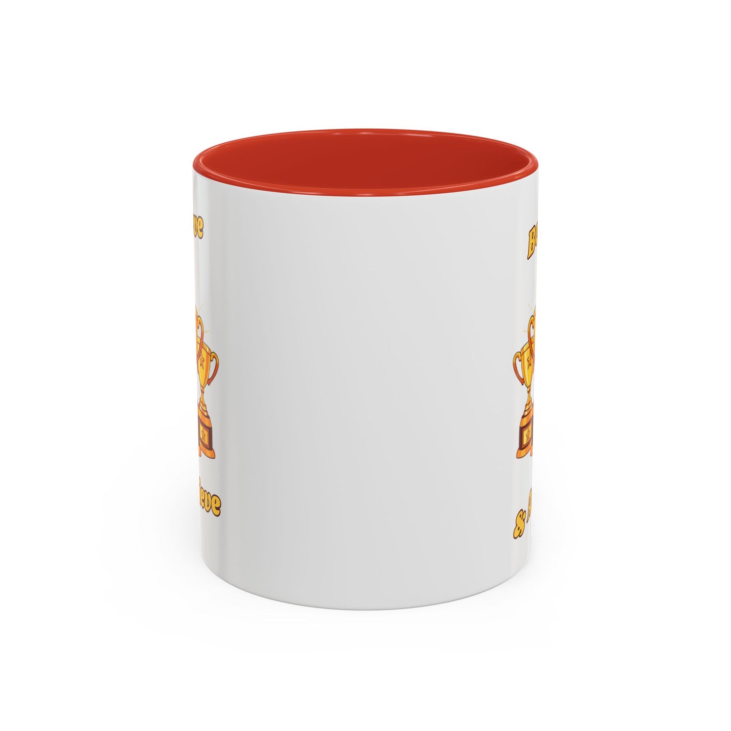 Award-Winning Coffee Mug, Believe & Achieve Cup, Motivational Gift for Winners, Sports, Achievements, Graduation