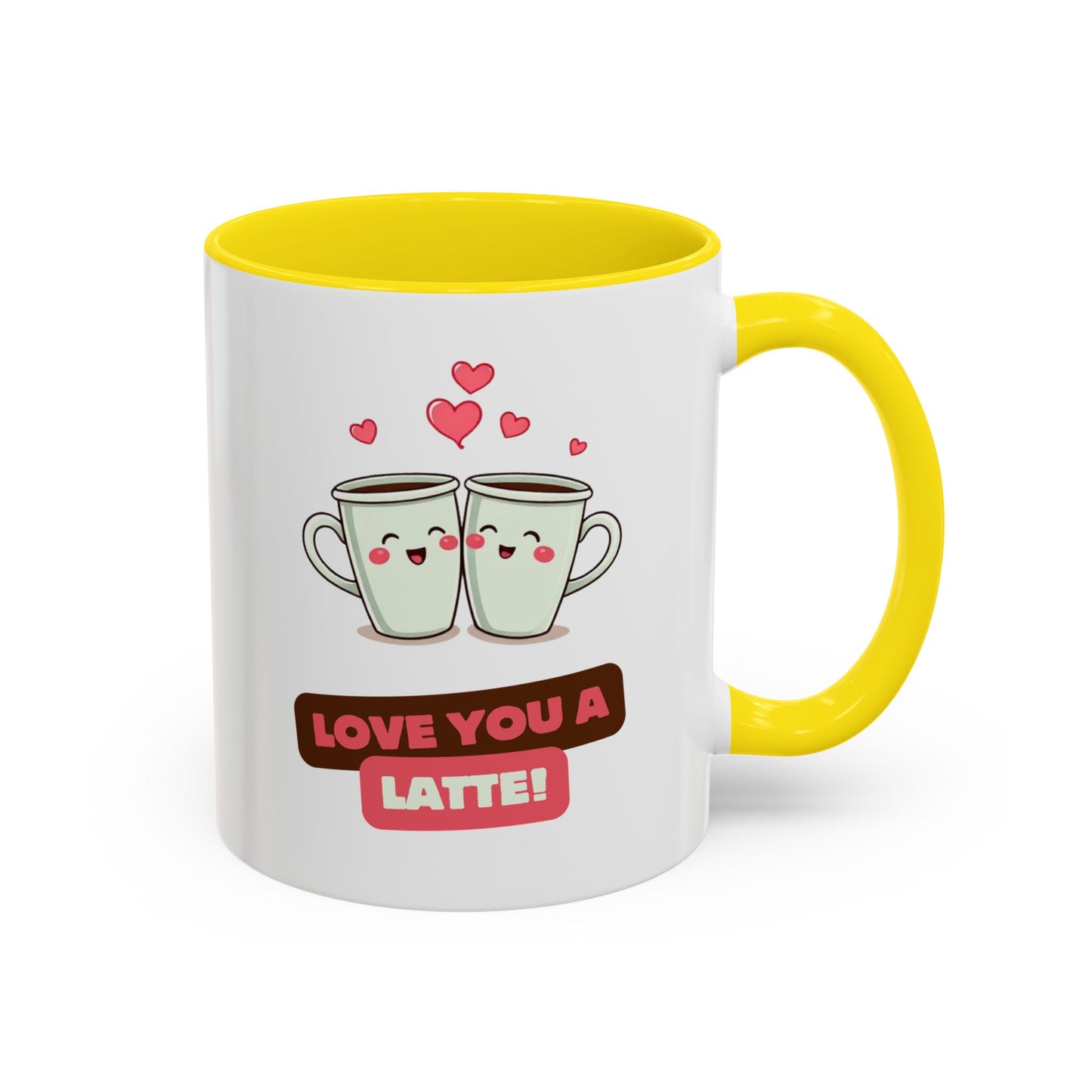 Cute Love You a Latte Coffee Mug for Couples, Valentines Gift, Fun Coffee Cup, Relationship Memento, Personalized Drinkware, Gifting