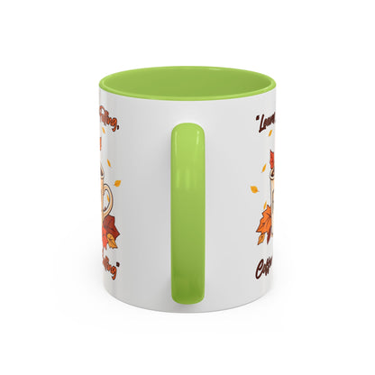 Cozy Fall Coffee Mug, Autumn Vibes, Perfect Gift for Coffee Lovers, Thanksgiving Decor, Seasonal Drinkware