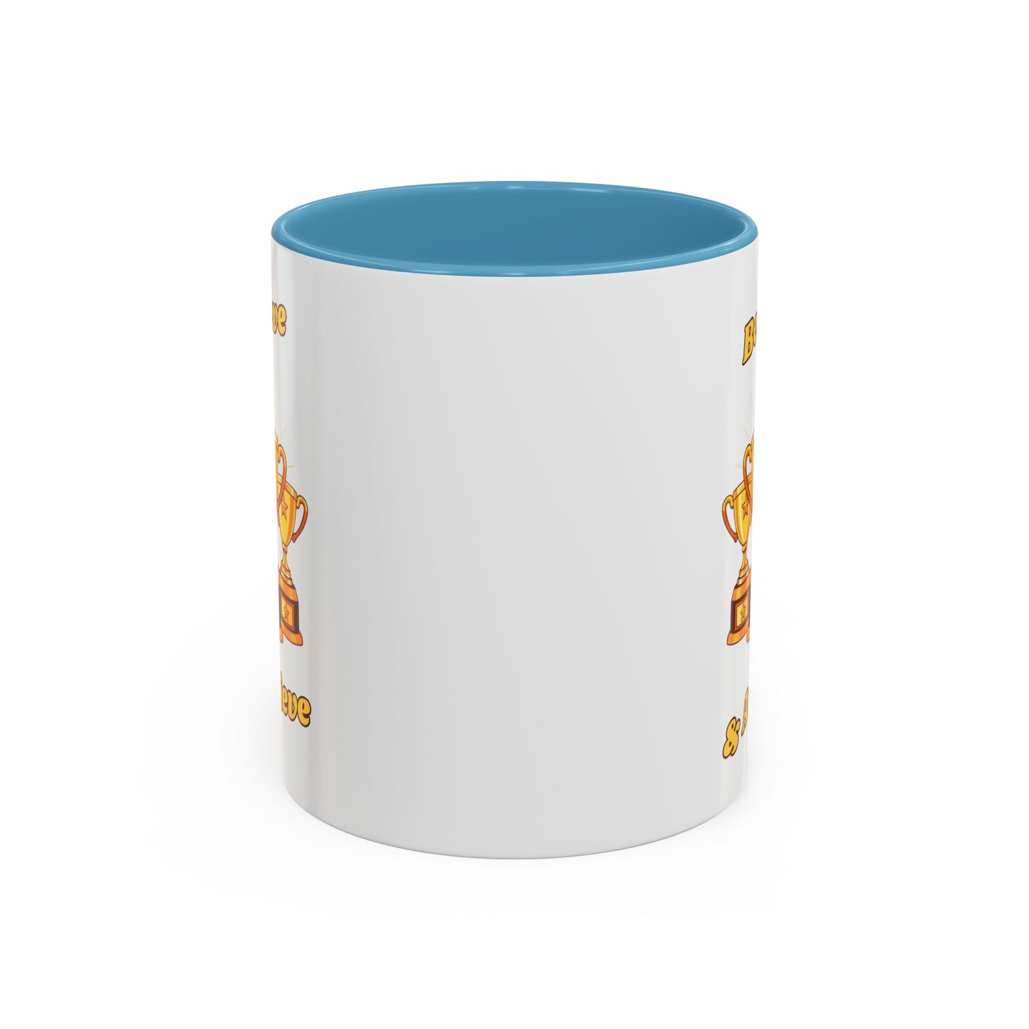 Award-Winning Coffee Mug, Believe & Achieve Cup, Motivational Gift for Winners, Sports, Achievements, Graduation