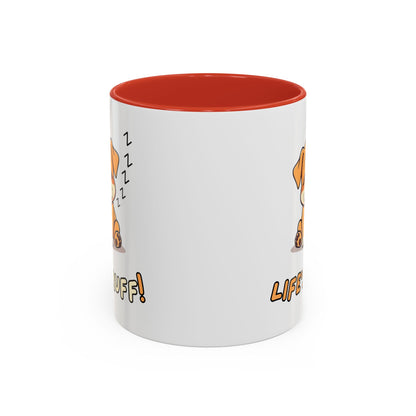 Dog Lover's Accent Coffee Mug | Cute Pet Gift | Perfect for Dog Owners | Life's Ruff Humor | Funny Coffee Cup | 11oz