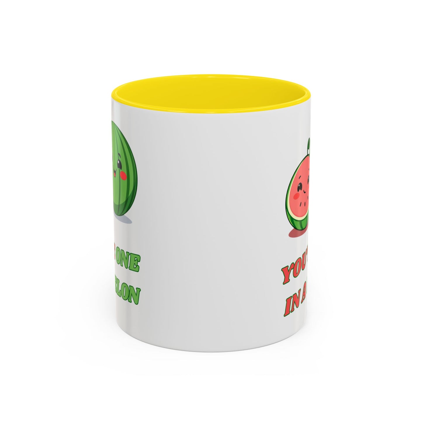 Cute Watermelon Coffee Mug - You're One in a Melon, Gift for Fruit Lovers, Summer Vibes, Inspirational Mug, Kitchen Decor