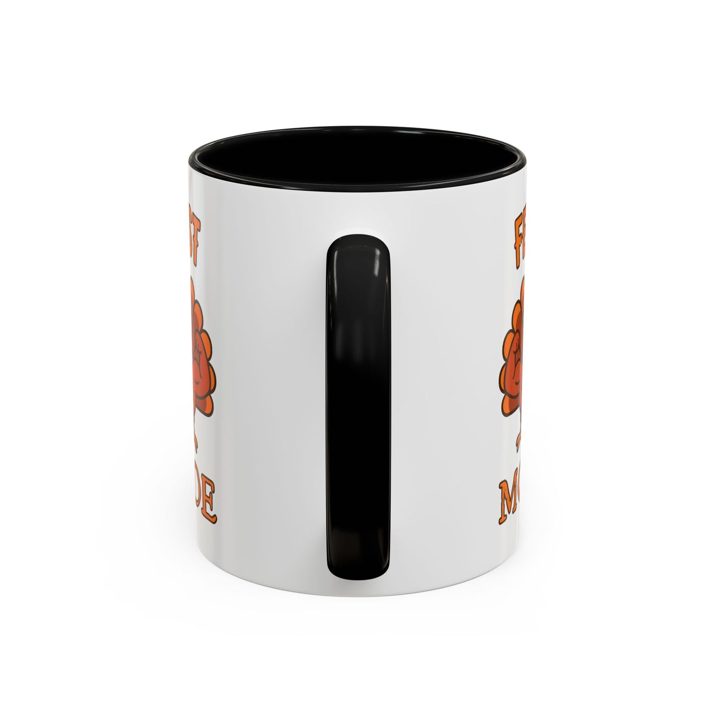 Thanksgiving Feast Mode Coffee Mug, Fun Turkey Mug, Holiday Coffee Cup, Unique Gift for Food Lovers, Fall Celebration Drinkware