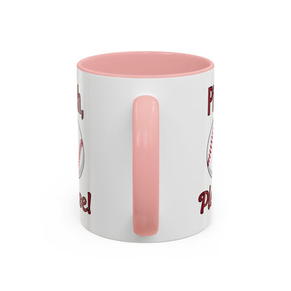 Baseball-Themed Coffee Mug, Pitch Please! Mug, Sporty Gift for Baseball Fans, Fun Drinks for Game Day, Unique Coffee Cup