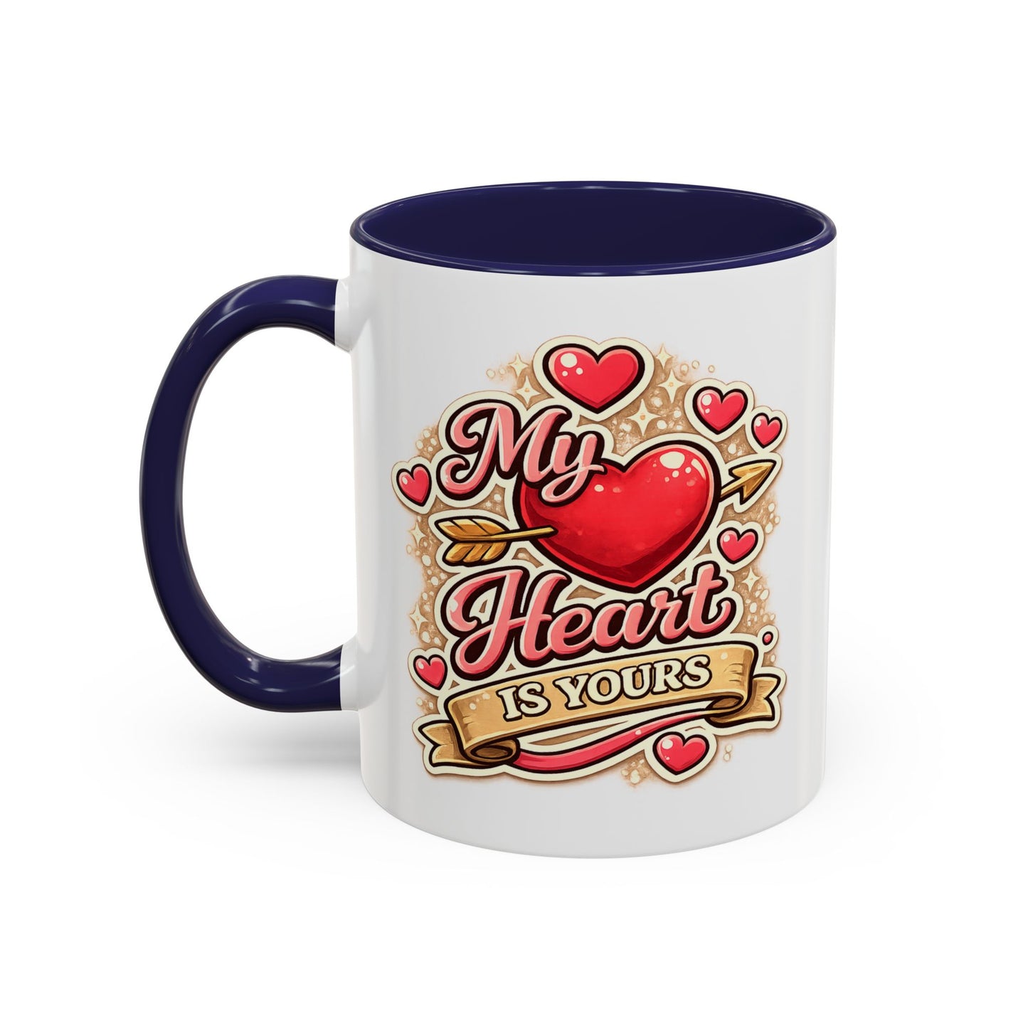 My Heart Is Yours Coffee Mug — Romantic Accent Mug for Valentine’s Day