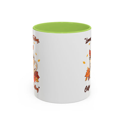 Cozy Fall Coffee Mug, Autumn Vibes, Perfect Gift for Coffee Lovers, Thanksgiving Decor, Seasonal Drinkware
