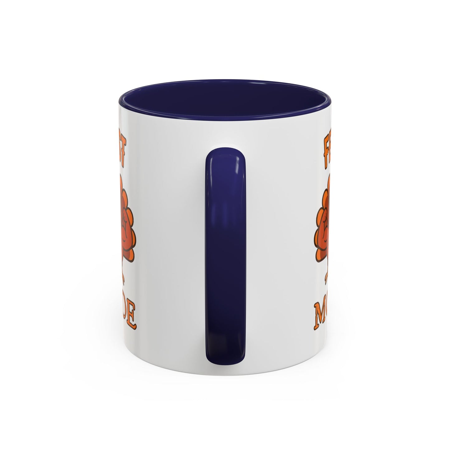 Thanksgiving Feast Mode Coffee Mug, Fun Turkey Mug, Holiday Coffee Cup, Unique Gift for Food Lovers, Fall Celebration Drinkware