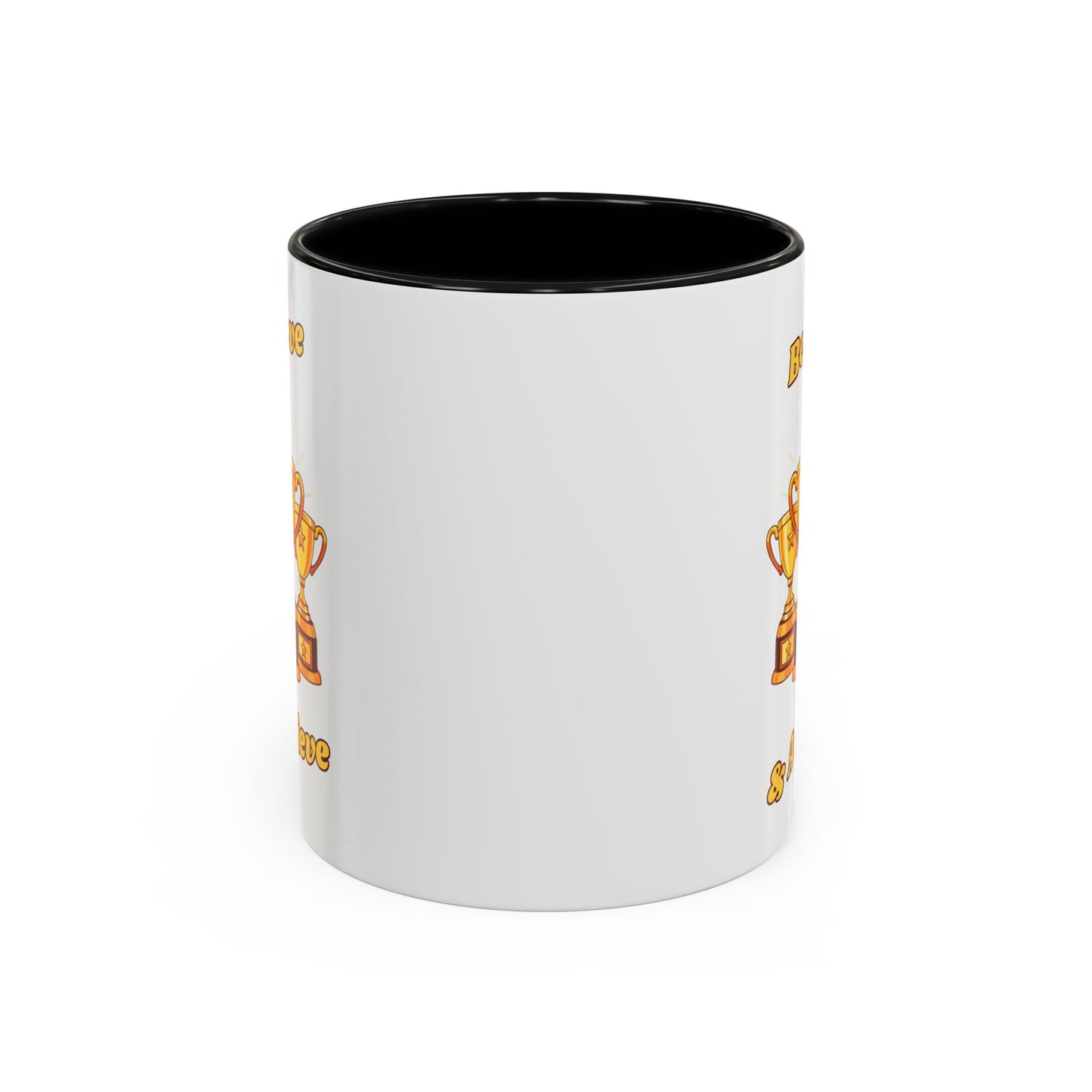 Award-Winning Coffee Mug, Believe & Achieve Cup, Motivational Gift for Winners, Sports, Achievements, Graduation
