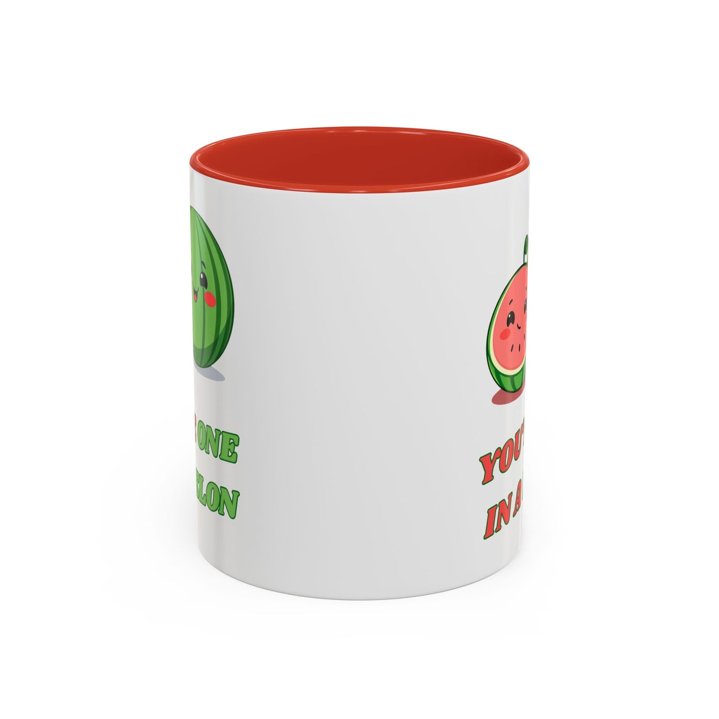Cute Watermelon Coffee Mug - You're One in a Melon, Gift for Fruit Lovers, Summer Vibes, Inspirational Mug, Kitchen Decor