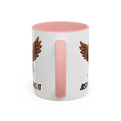 Just Winging It Coffee Mug - Fun Eagle Design, Motivational Mug, Perfect for Gifts, Coffee Lovers, Home Office, Quirky Drinkware