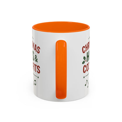 Christmas Hits & Cozy Fits Coffee Mug — Holiday Music & Cozy Outfit Gift